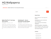 Tablet Screenshot of hqwallpapersz.com